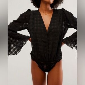 Free People Everything's Rosy Bodysuit.